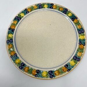 Vintage Fruit Themed Plate Made in Italy